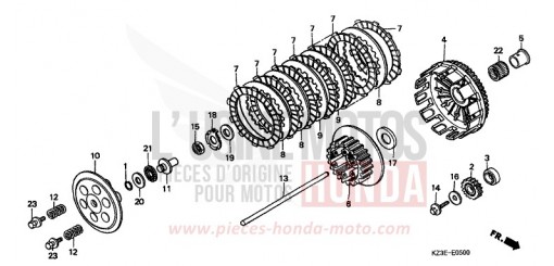 EMBRAYAGE CR250R1 de 2001